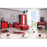 Kinderzimmer komplett Set Autobett Rio 5 teilig Rot