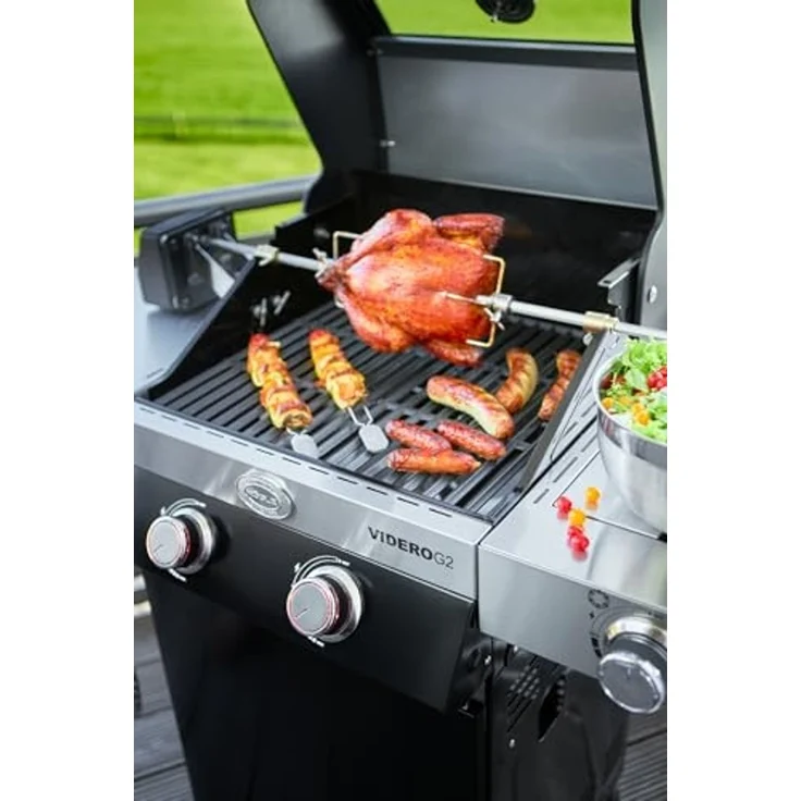 RÖSLE Grillspieß ALLFLAME-Serie, Drehspieß inkl. Elektromotor – Bild 5