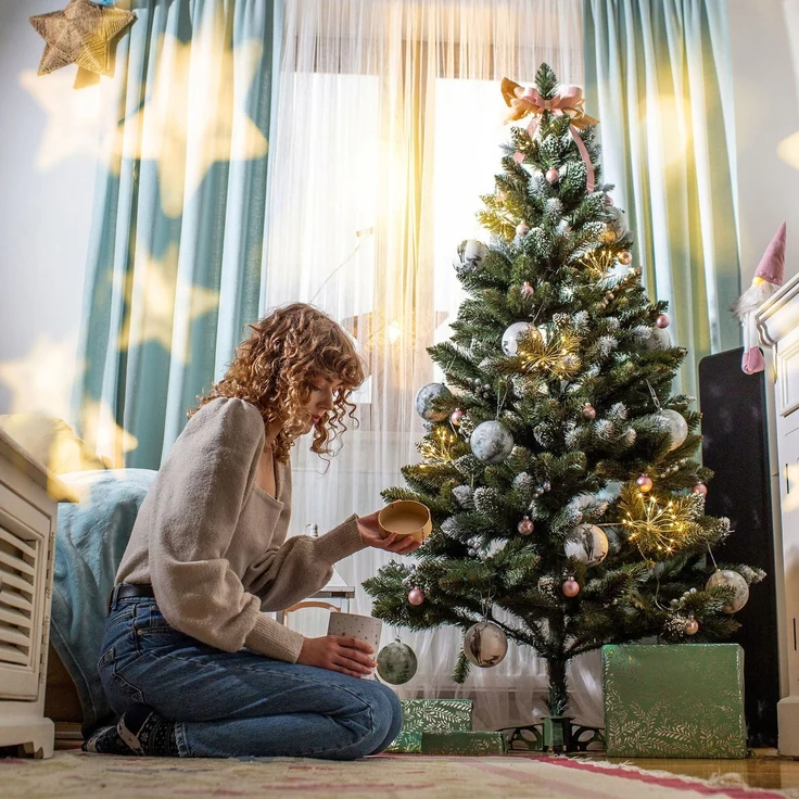 KADAX Künstlicher Weihnachtsbaum Diamond Pine 220 cm Wunderschön – Bild 6