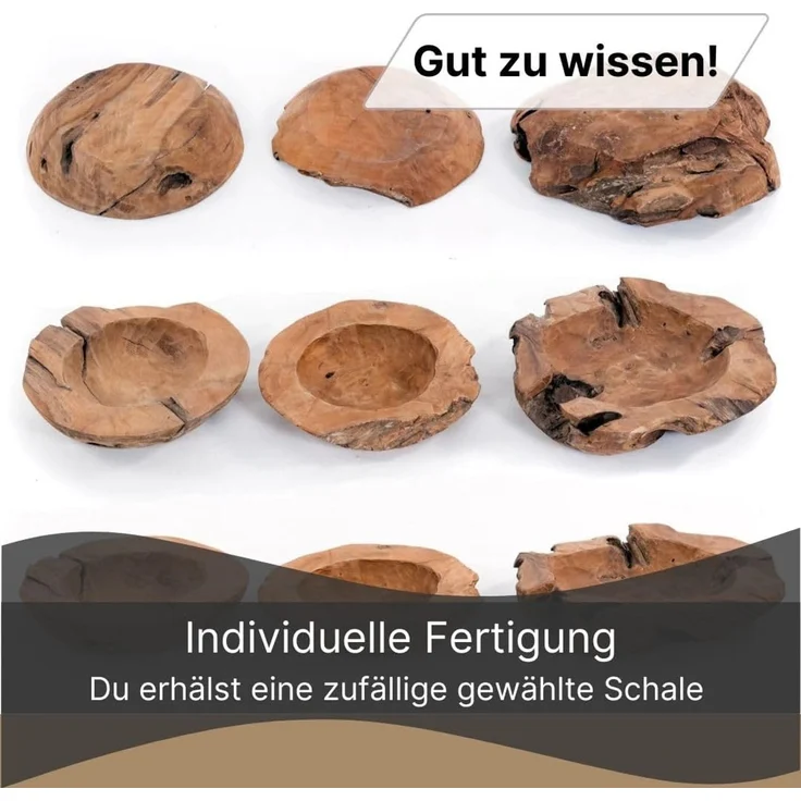 DESIGN DELIGHTS Dekoschale DEKO SCHALE "Holz massivROOTS 40", Holz massivholzwurzel, Ø 40 cm, H – Bild 5