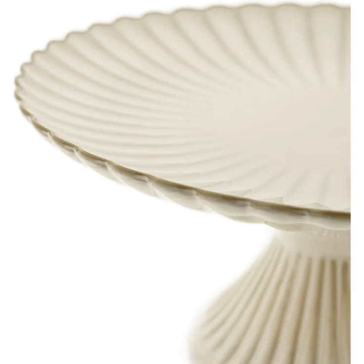 Bloomy Servierplatte ø27 cm, mit Fuß & floraler Struktur - elegant & vielseitig – Bild 2