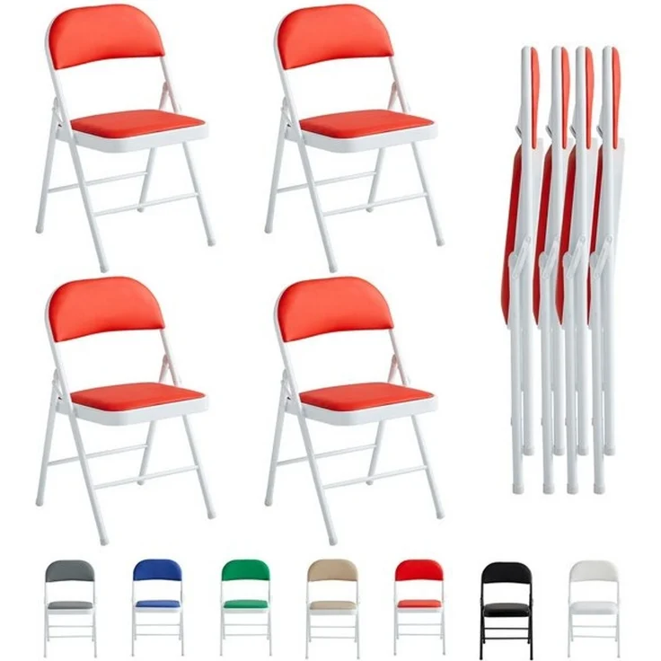 MCC direct Klappstuhl Kunstleder Klappstuhl gepolstert im 1er, 2er, 4er und 6er Set (4 St) – Bild 4