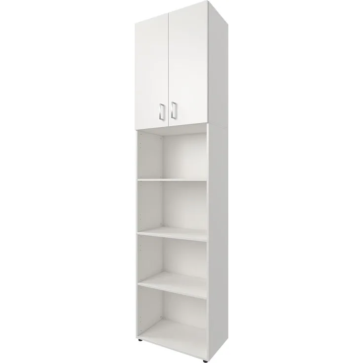 Aktenschrank >Trio< in Weiß - 57x231x34,5cm (BxHxT)