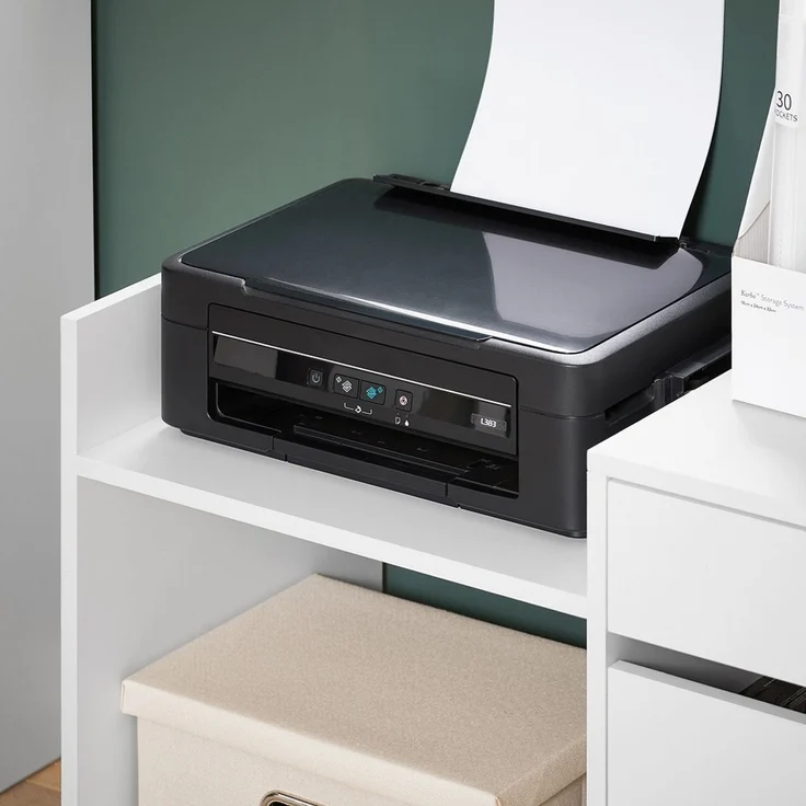 SoBuy ASK02-W Schubladenschrank Büro, Spanplatte, Melamin, Weiß, 72 x 54 x 40 cm – Bild 5