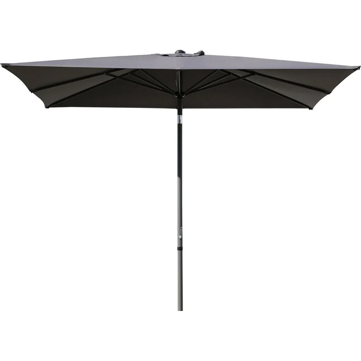 Gardissimo Sonnenschirm New Sunrise 3x2 m anthrazit Kurbelschirm knickbar Gartenschirm, LxB: 200x300 cm, Spar-Set, 1 Sonnenschirm, mit Kurbel / Kippfunktion / UV-Schutz 50+ – Bild 1
