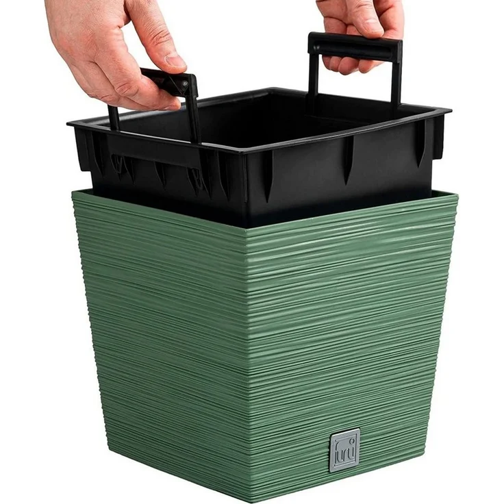 Prosperplast Blumentopf, Pflanzgefäß Furu Square Low – Bild 3