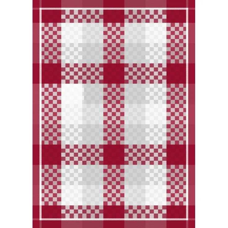 ROSS Geschirrtuch KAROFOND BL 50x70 cm bunt