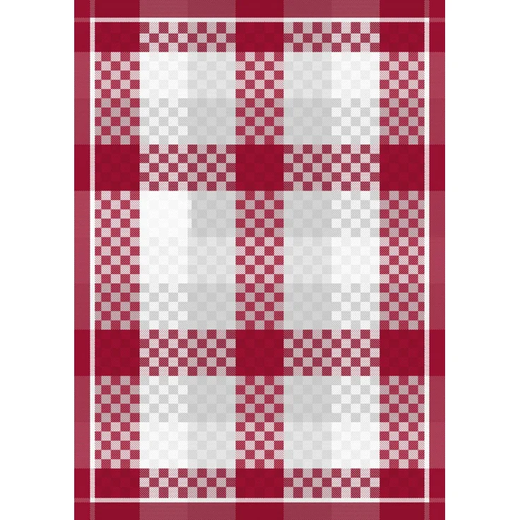 ROSS Geschirrtuch KAROFOND BL 50x70 cm bunt