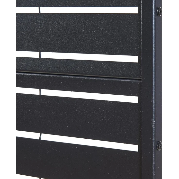 Indoor Trennwand Trolu Stahl 200x100x50 cm Schwarz [casa. pro] – Bild 7