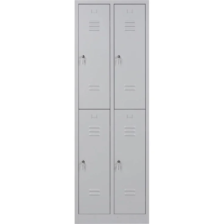 Garderobenschrank 4- türig grau – Bild 5