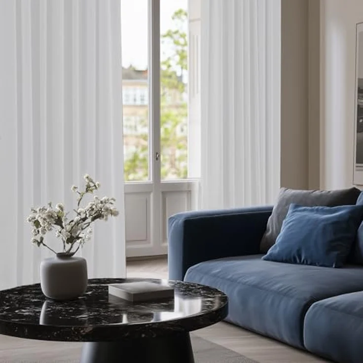 Deconovo Gardinen Blickdicht mit Ösen Thermovorhang Wohnzimmer Silber Grau | 2er Set, H270 x B140 cm, Gardinen Abdunkelnd, für Wohnzimmer Schlafzimmer Guten Schlaf, Kälteschutz, Sichtschutz, UV-Schutz – Bild 6