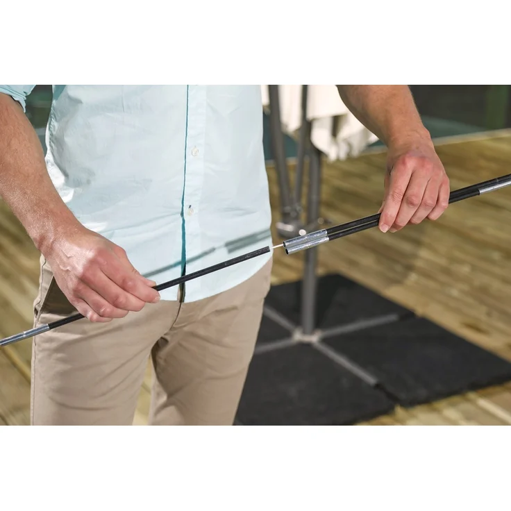 Gardissimo 344448 XL Schutzhülle mit Stab für Sonnenschirme bis 450cm 250x64cm – Bild 5