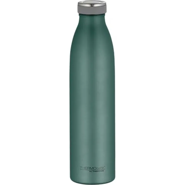 THERMOcafé Isolierflasche TC BOTTLE, aus doppelwandigem Edelstahl, spülmaschinenfest, gummierter Drehverschluss, absolut dicht bei Kohlensäure