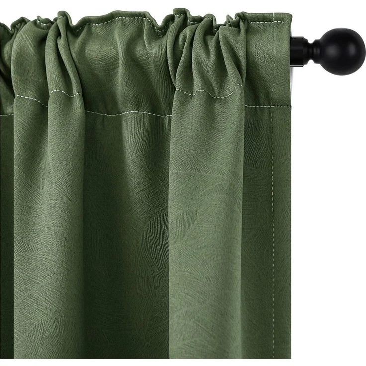 SERBASIC Verdunkelungsvorhang Blumenvorhang Kräuselband Blickdicht Vorhang, Thermo Hitzeschutz (2 St), Multifunktionsband, verdunkelnd, Polyester, für Wohnzimmer, Schlafzimmer – Bild 2