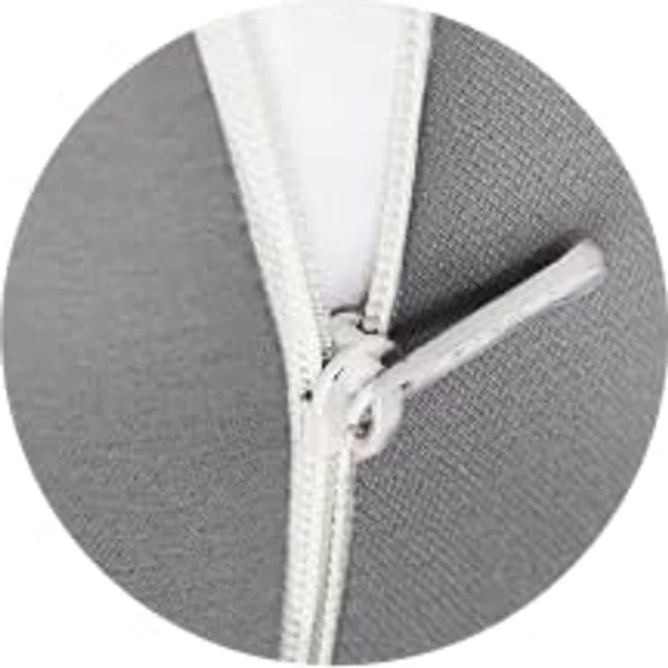 sei Design Stillkissenbezug 190×30 cm – Premium Jersey Ersatzbezug für Stillkissen XXL – weich, elastisch & pflegeleicht – mit Tasche & XXL-Reißverschluss – Oeko-TEX – Sand | Rosa | Grau | Mint – Bild 6