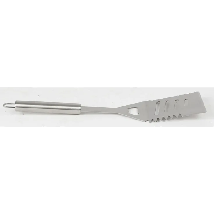 LANDMANN BBQ-Grillspachtel Edelstahl 32x7,5cm | Robustes Grillwerkzeug zum Wenden & Servieren | Profi Grillzubehör aus rostfreiem Edelstahl