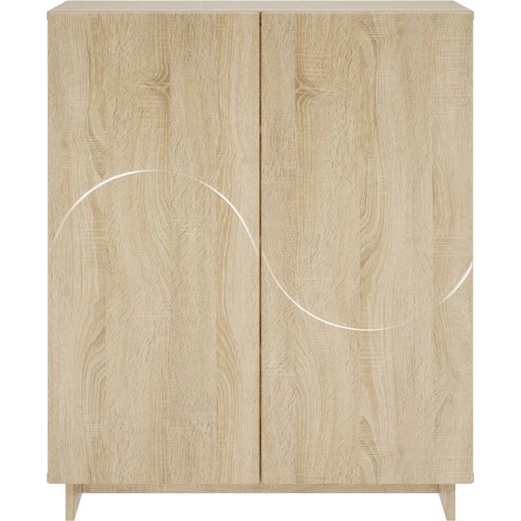 vidaXL Schuhschrank 73 x 38 x 87,5 cm Holzwerkstoff Sonoma-Eiche 8011650 – Bild 4