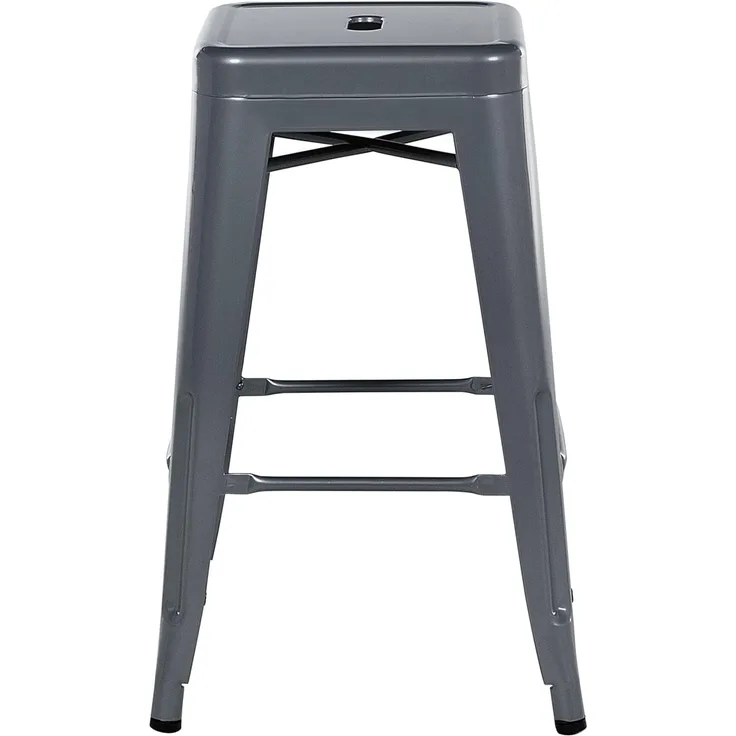 Hocker grau Höhe 60 cm 2er Set CABRILLO