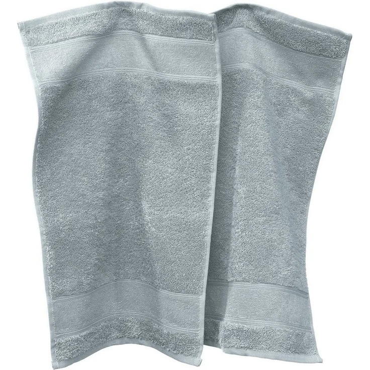 Erwin Müller Gästehandtuch Gästetuch "Karlsruhe" 2er-Pack, Frottier (2-St), Walk-Frottier Uni – Bild 1