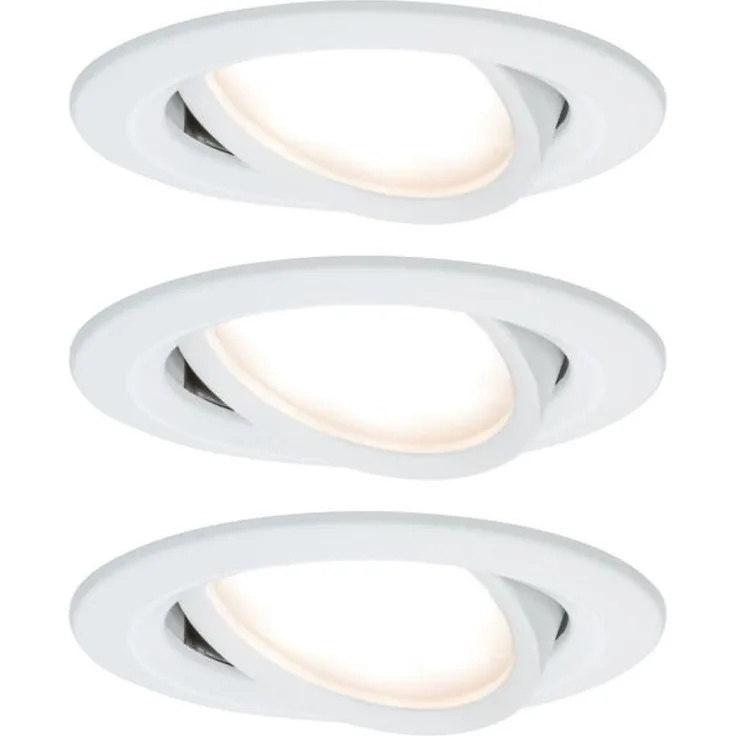 Paulmann No. 93485 Einbauleuchte LED Coin Nova rund 6W Weiß matt 3-Stufen dimmbar