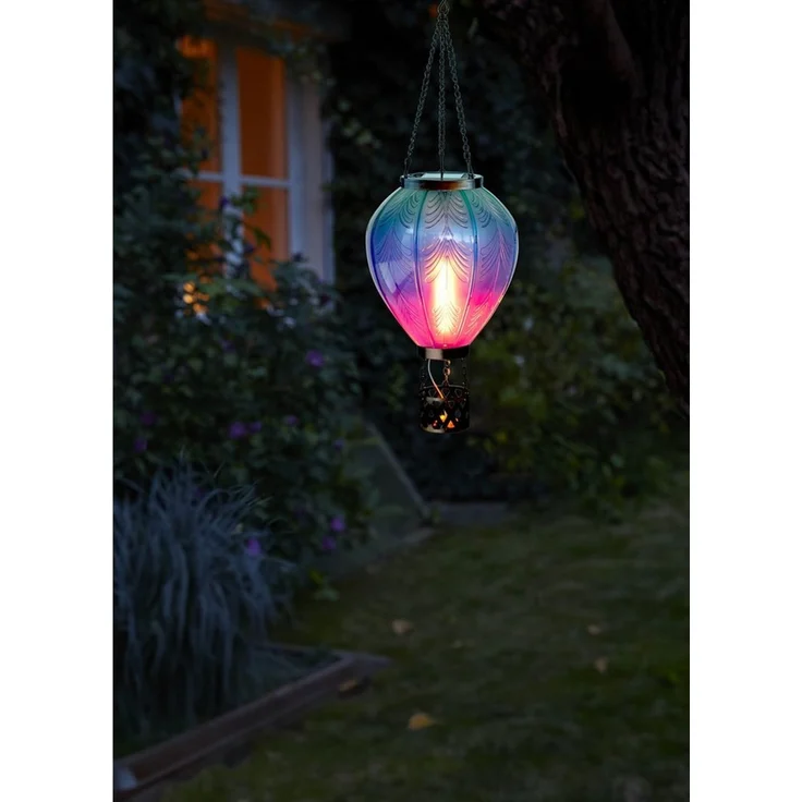 Northpoint LED Gartenleuchte Heißluftballon Windlicht Außenbereich Garten – Bild 2