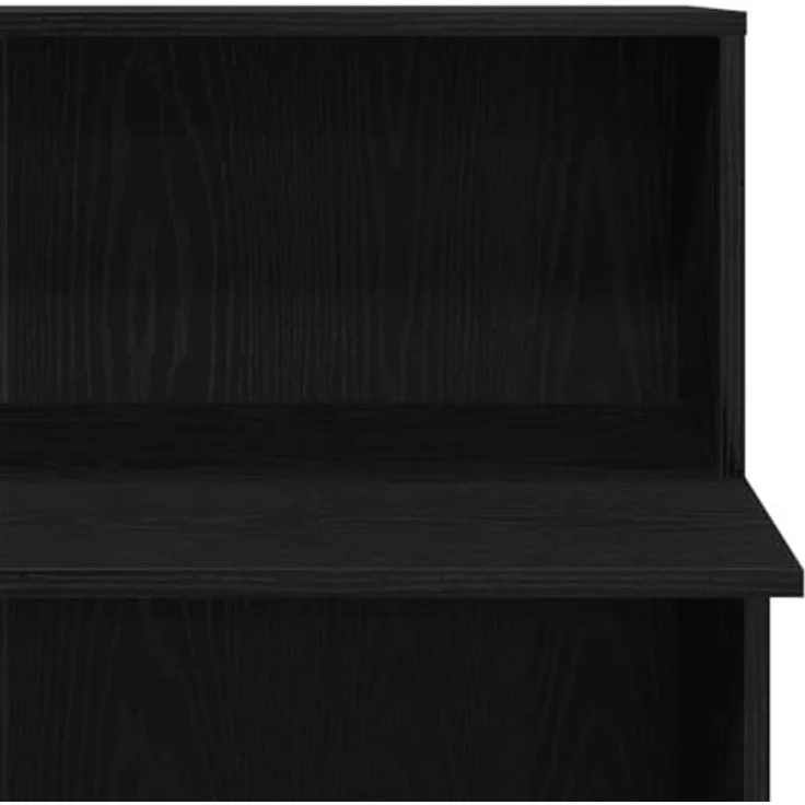vidaXL Empfangstheke Schwarz 100x50x103,5 cm Holzwerkstoff 859025 – Bild 9