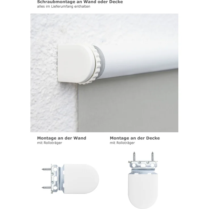 Lysel - Qualitätsspringrollo abdunkelnd (B x H) 153x190 cm in grau – Bild 3