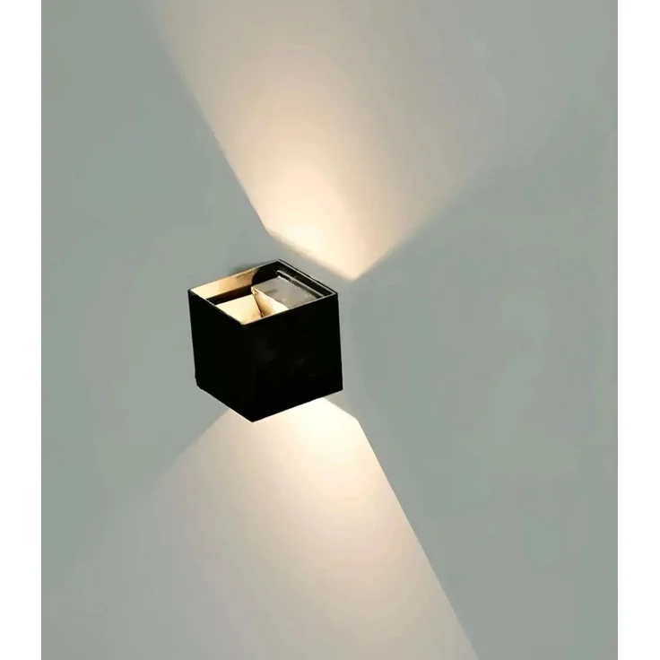 Diyarts LED Außen-Wandleuchte, mit Bridgelux Chip, LED fest integriert, Tageslichtweiß, Einstellbarer Abstrahlwinkel, IP65, modernes Design, In- und Outdoor – Bild 2