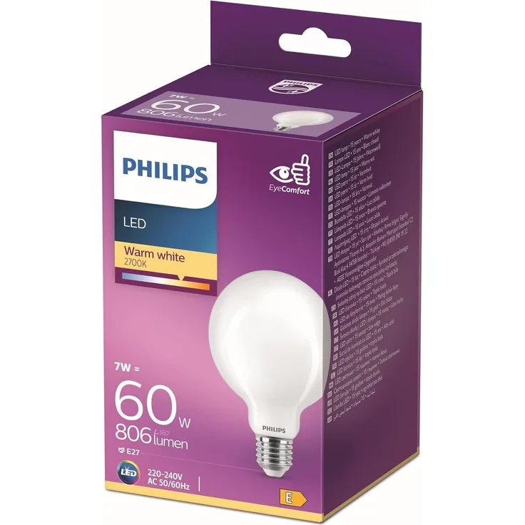PHILIPS LED Classic 60 W G93 E27 WW FR ND RFSRT4
