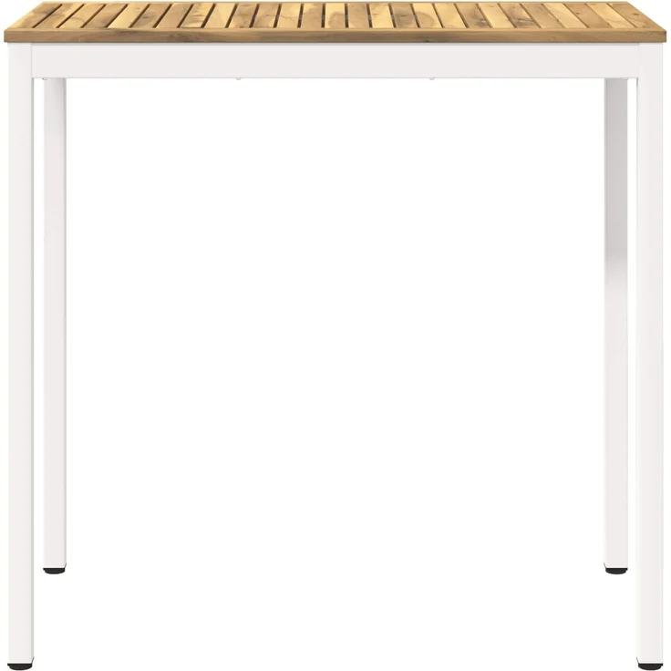 vidaXL Gartenbar-Tisch NAARDEN Weiß gewaschen 108,5 x 55 x 105 cm 901779 – Bild 3
