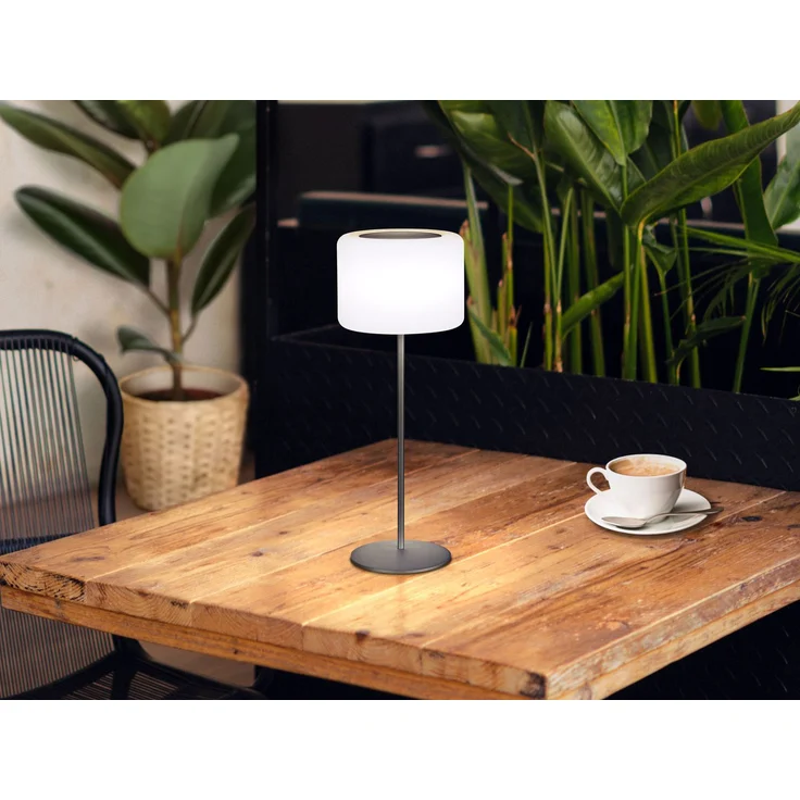 2er SET RGB Tischlampen dimmbar mit Fernbedienung, per USB & Solar aufladbar – Bild 5