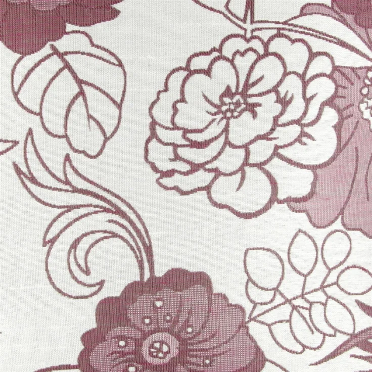 Arsvita Kissenhülle 40x40xcm Blumenmuster (Silbergrau - Bordeaux) – Bild 8