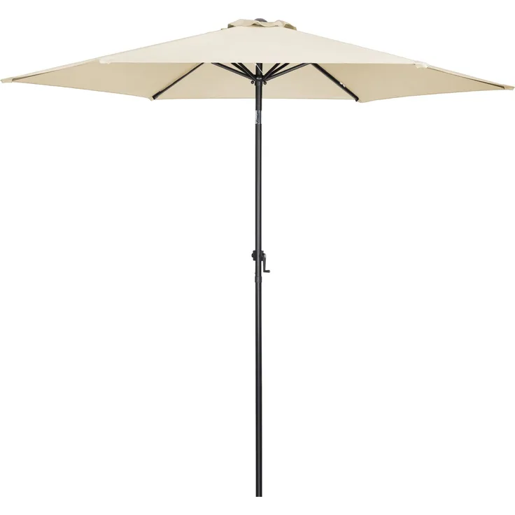 Kingsleeve Sonnenschirm, neigbar, Aluminium / Polyester beige, Ø 300 cm