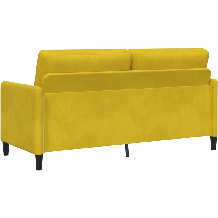 vidaXL Sofa Set mit Stauraum 2 stk. Gelb Polyester 3429253 – Bild 4
