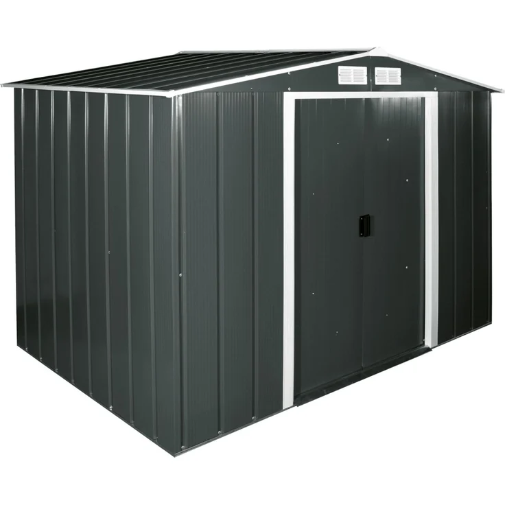 Tepro Metallgerätehaus Eco 8x6 anthrazit Gerätehaus Metall Garten – Bild 1