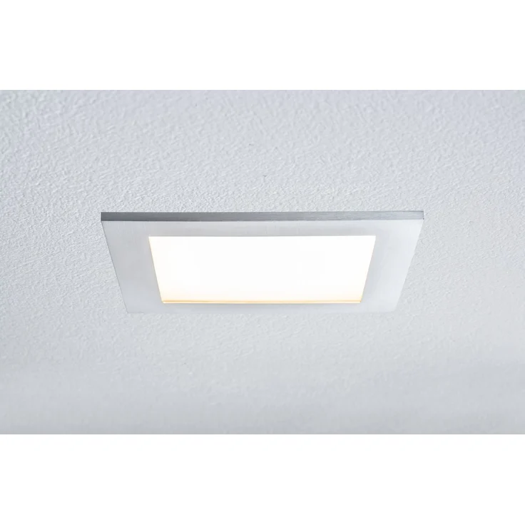 Paulmann Premium Einbauleuchten Set Panel IP44 eckig LED 1x11W 2700K 230V Alu gebürstet/Sat Alu/Kunststoff5516 – Bild 3