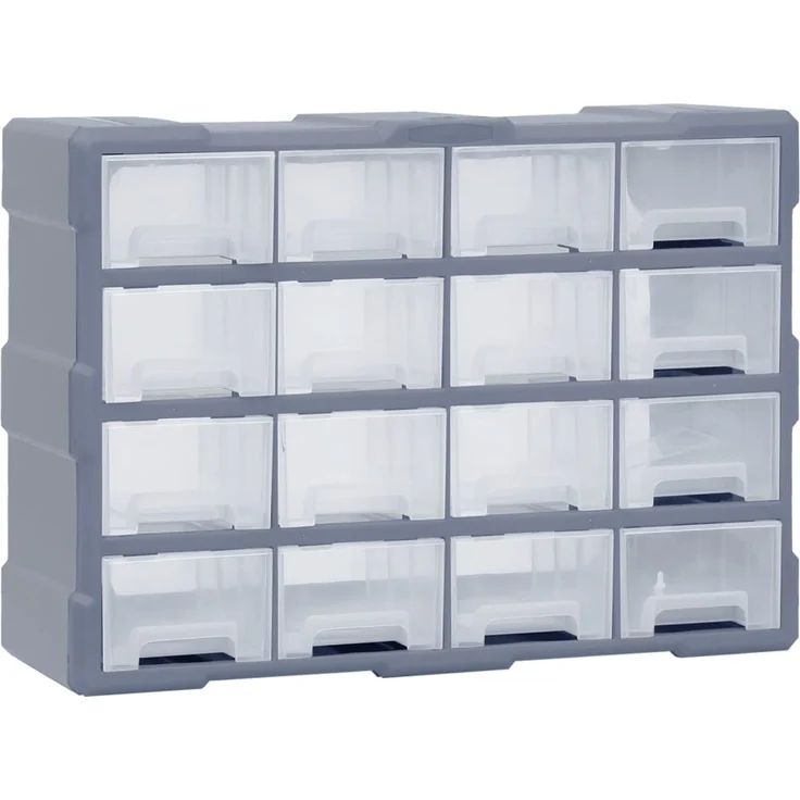 vidaXL Multi-Schubladen-Organizer 16 Schubladen 52x16x37 cm 149602 – Bild 1