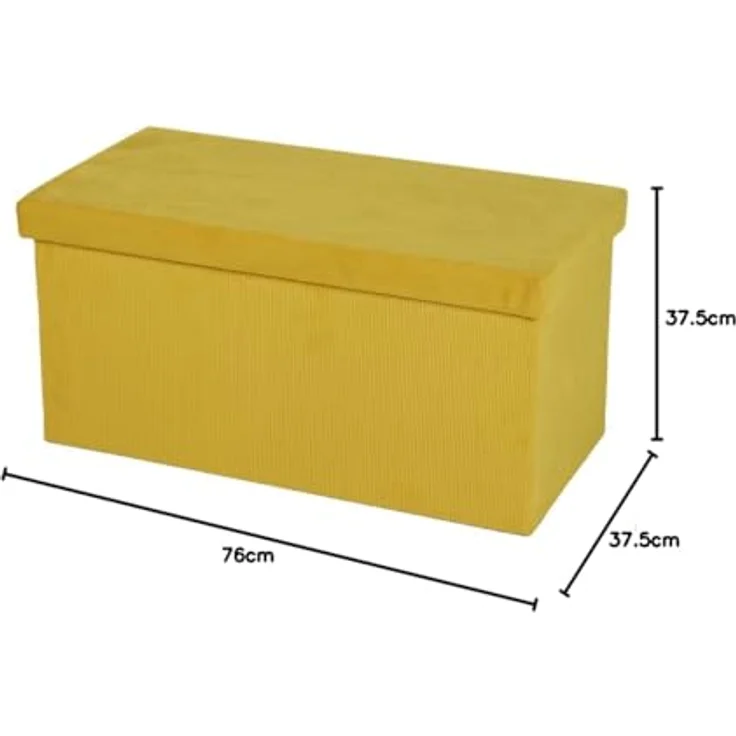Urban Living Sitzbank faltbare Sitz- und Aufbewahrungsbox Box Sitzbox Bank Truhe, Stauraum und Sitzgelegenheit in Einem – Bild 7