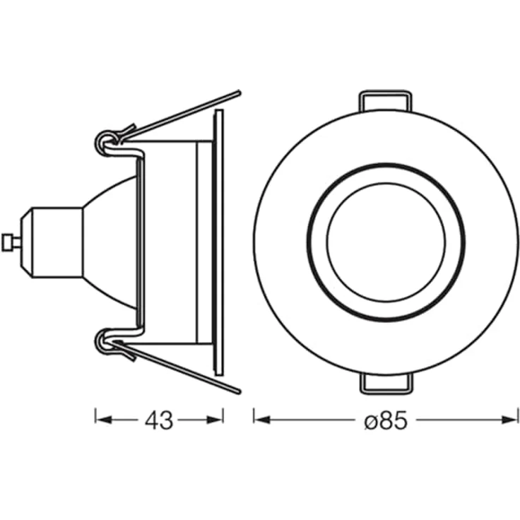 Osram Smart Matter Spot LED Einbaustrahler IP65 RGBW Verstellbar Weiß, 4,7W Smart Home, Dimmbar, App-Steuerung, 3er-Set – Bild 4