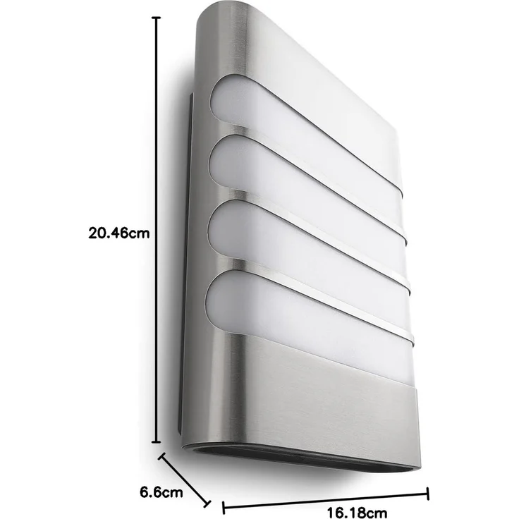 Philips myGarden Led-wandleuchte Raccoon, stahl – Bild 3