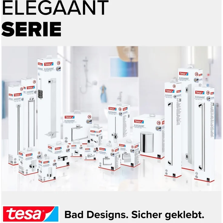 Tesa Kosmetikabfalleimer Elegaant Metall oval 260x220x160mm 10l verchr – Bild 7