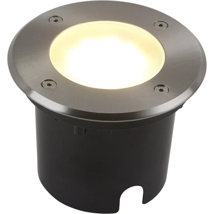 Heitronic 500148 LED Bodeneinbaustrahler Messina 90° Edelstahl starr rund 115mm – Bild 4