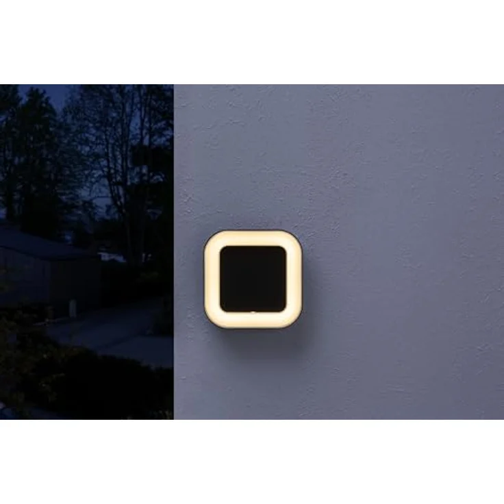 Osram ENDURA Style Square quadratische Outdoor-LED-Wand-/Deckenleuchte in Dunkelgrau aus Aluminium, energieeffizient, IP44-Schutz, für Terrasse und Balkon – Bild 5