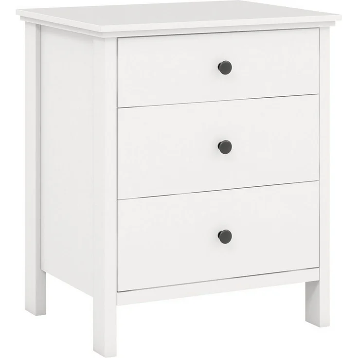 COSTWAY Nachttisch (1-St), Nachtkommode, mit 3 Schubladen, 56x45x66cm – Bild 5