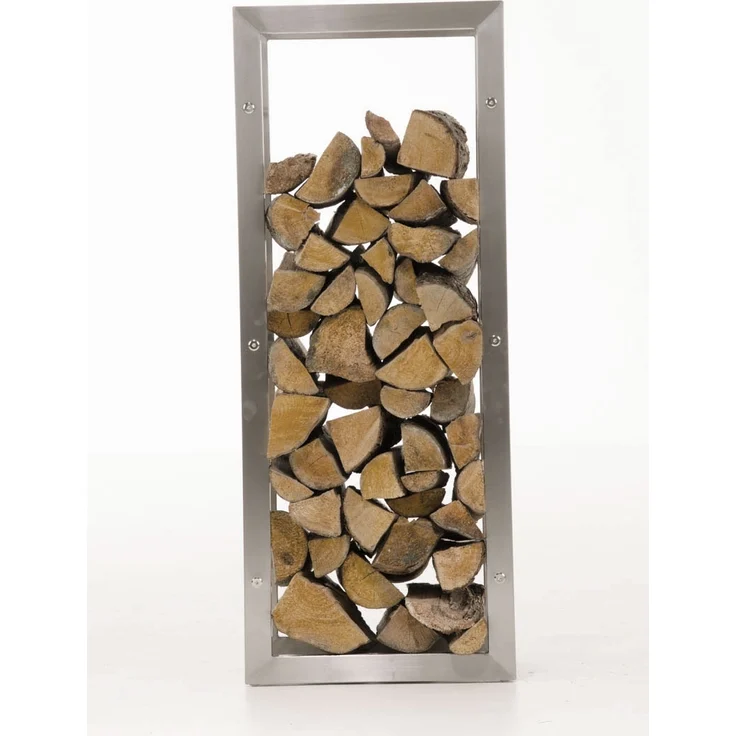 CLP Kaminholzständer Keri Edelstahl,25x60x150 cm – Bild 4