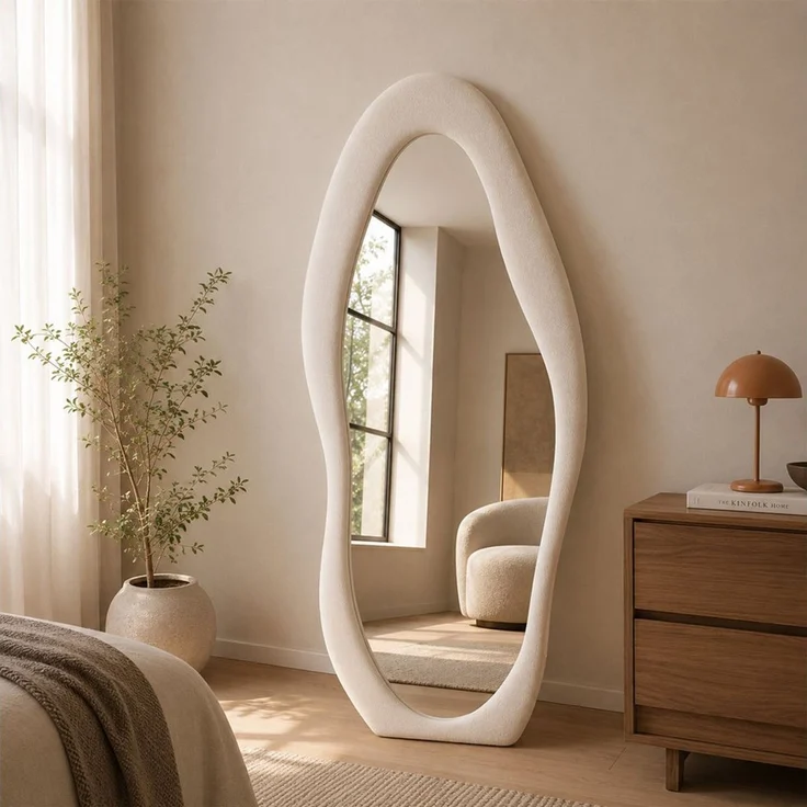 Muxing Ganzkörperspiegel Standspiegel für Schlafzimmer und Ankleidezimmer (1-St) – Bild 4