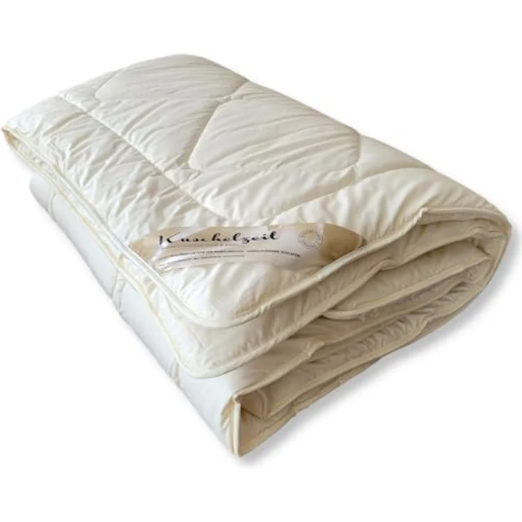 Meivita Naturhaarbettdecke Merino Schafschurwolle Winterdecke, Füllung: 100% Wolle, Bezug: 100% Baumwolle, Bettdecke Hergestellt in Deutschland – Bild 10