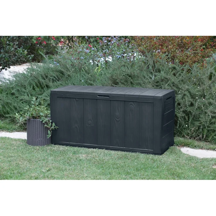 KETER Gartenbox Aufbewahrungssitz 270L Box – Bild 4