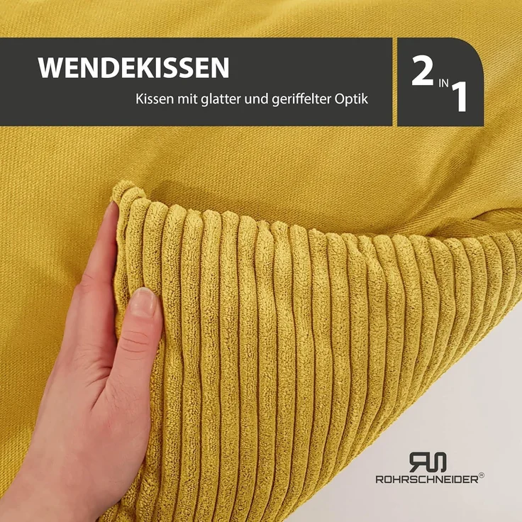 Rohrschneider Tierbett Hundebett Cord für kleine Hunde mit waschbarem Bezug inkl. Futternapf, antiruschbeschichtete Unterseite – Bild 7