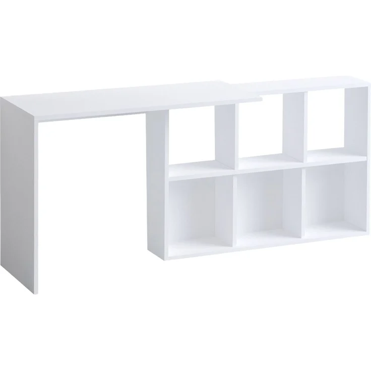 Skye Decor 'Jack' Schreibtisch, Weiß / Eiche, 74 x 145 x 45 cm – Bild 3